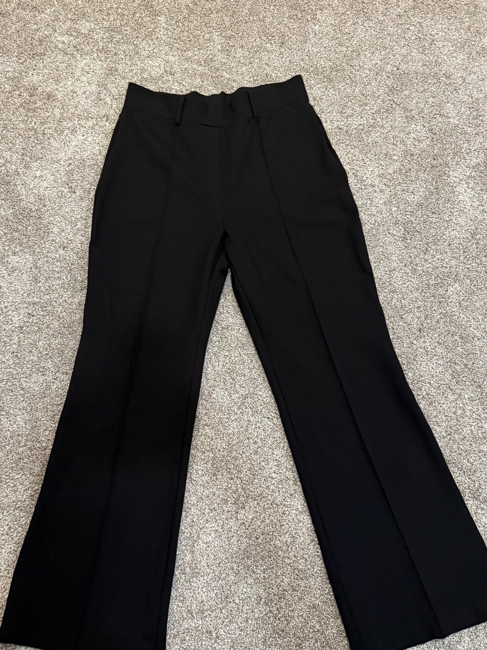 Classic Black High-Rise Wide-Leg Pants